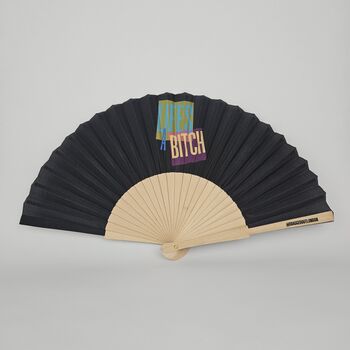 Handheld Lifes A Bitch Folding Fan, 2 of 3