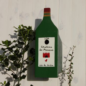 Personalised Wine Bottle Bird Box, 4 of 5