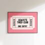 Alway Tired Club Print Bedroom Wall Art, thumbnail 3 of 8