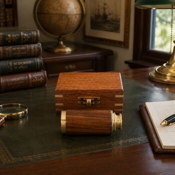 Personalised The Westminster Brass And Wood Telescope, 5 of 10