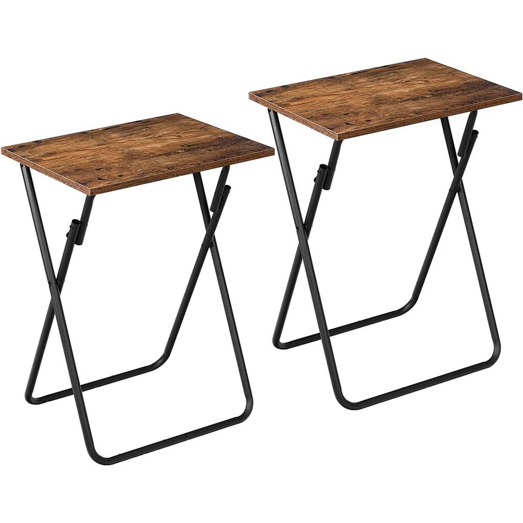 Metal folding deals tv tray tables