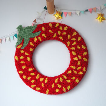 Custom Red Strawberry Letter Wall Hanging, 7 of 7