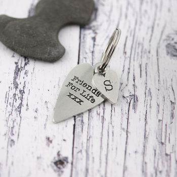 Friendship Present Friends For Life Long Heart Keyring, 8 of 9