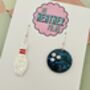 Skittle And Bowling Ball Glitter Earrings, thumbnail 2 of 3