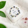 Blush Pink And Navy Roses Travel Jewellery Box, thumbnail 2 of 8