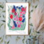 Wild Tulip Print With Monet Quote, thumbnail 2 of 6