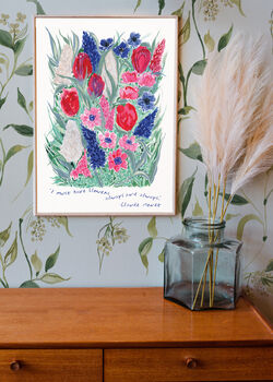 Wild Tulip Print With Monet Quote, 2 of 6