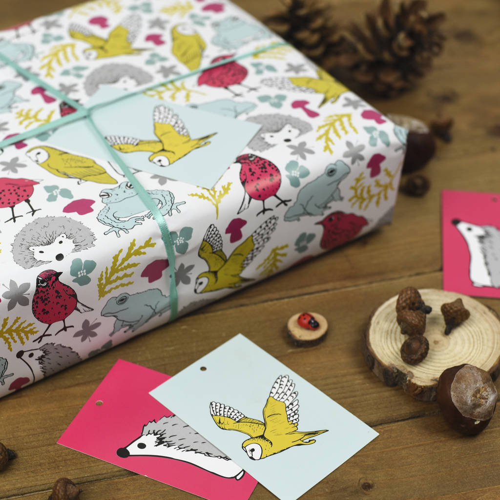 woodland animals wrapping paper set by alexia claire