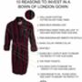 Men's Egyptian Cotton Dressing Gown Marchand, thumbnail 6 of 8