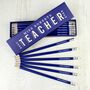 Personalised Teacher's Blue Pencils, thumbnail 2 of 2