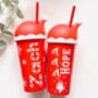 Personalised Santa Hat Cold Cups, thumbnail 1 of 5