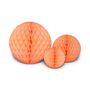 Honeycomb Ball Trio Peach, thumbnail 1 of 2