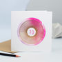 70th Birthday Card For Her With Rose Gold Spirograph, thumbnail 1 of 4