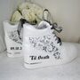 Personalised Lace Wedge Trainers, thumbnail 3 of 4