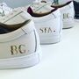 Bespoke Painting Onto Leather Trainers, thumbnail 2 of 7