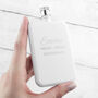Personalised Bridal Party Slimline Hip Flask, thumbnail 9 of 10