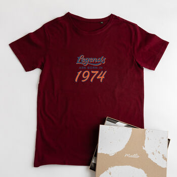 'Legends Are Born In' 50th Birthday T Shirt, 2 of 7