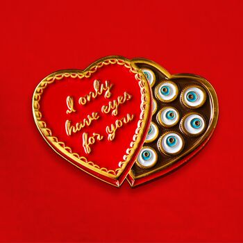 I Only Have Eyes For You Enamel Pin Badge, 4 of 5