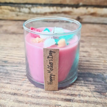 Personalised Flower Scented Candle For Mum, 9 of 12
