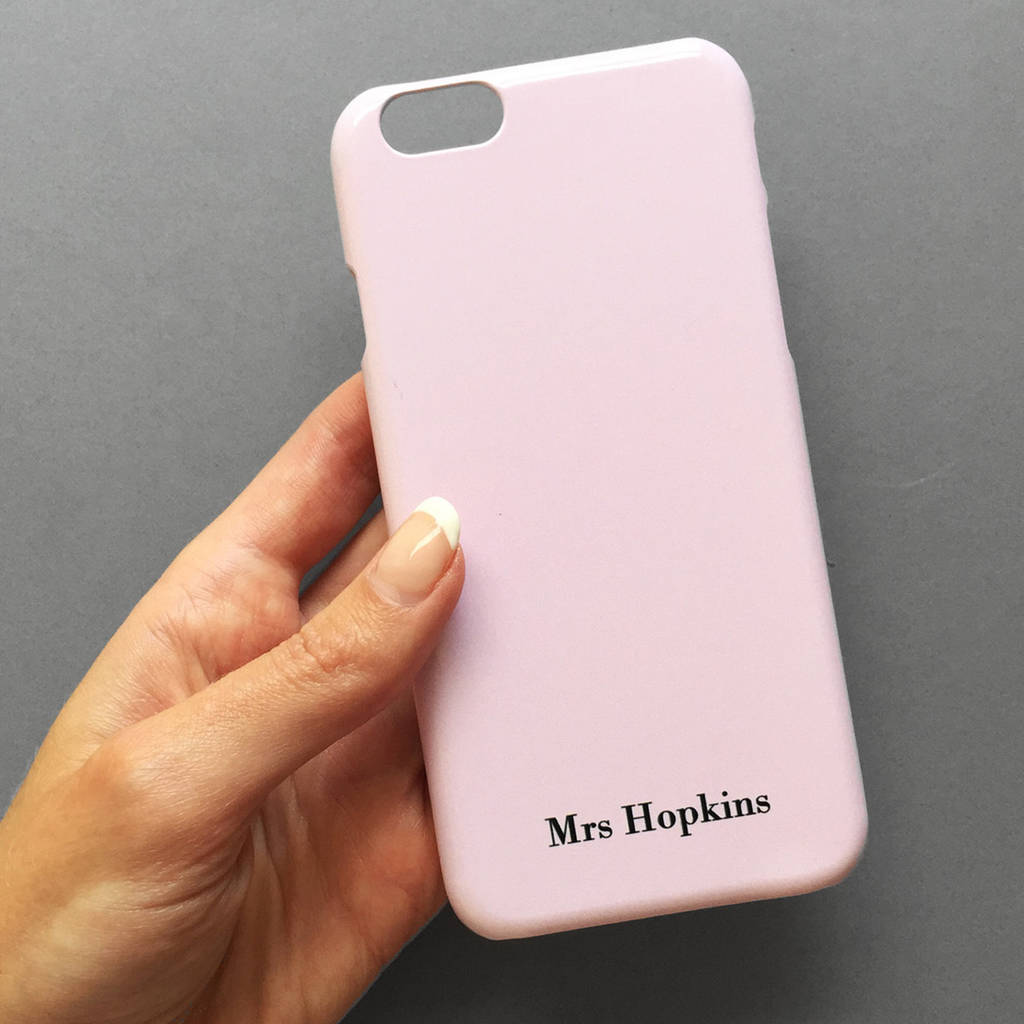 Dusty Pink Monogram Phone Case Small Initials By Rianna Phillips