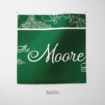 Personalised Green Holly Christmas Cushion, 6 of 7