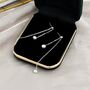 Mia D’or Ivory Silver Pearl Row Gala Drop Gift Earrings, thumbnail 4 of 4