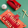 Personalised Leather Golf Tee Holder, thumbnail 1 of 12