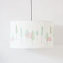 Green Trees And Cabin Drum Lampshade, thumbnail 7 of 8