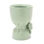 Teal Bow Bouquet Vase – Ceramic Mint Green Vase, thumbnail 2 of 4