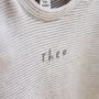Personalised Grey Children’s Striped T Shirt, thumbnail 2 of 4