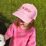Children's Personalised Only Here For Slogan Cap, thumbnail 1 of 4