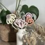 Knitted Wire Pastel Flowers, thumbnail 2 of 7