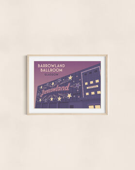 Barrowland Balloom Glasgow Travel Poster Art Print, 2 of 7