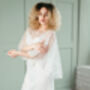 Beaded Bridal Capelet | Wedding Dress Cape, thumbnail 2 of 10