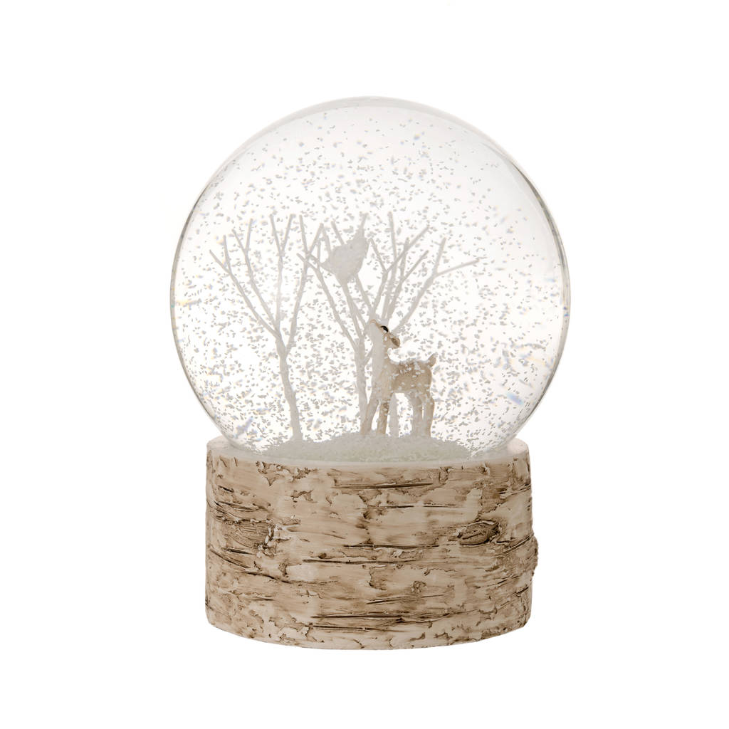 Woodland Scene Snow Globe By The Christmas Home