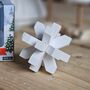 Festive Snowflake Wooden Brainteaser Puzzle, thumbnail 1 of 3