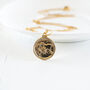Gold Plated World Map Necklace, thumbnail 5 of 8