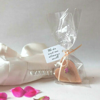 20 Biodegradable Favour Bags, Tags And Ribbon, 3 of 4