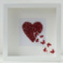 Ruby Wedding Anniversary Framed 3D Butterfly Heart, thumbnail 4 of 10