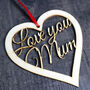 Love You Mum Keepsake And Mothers Day Card, thumbnail 2 of 12