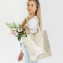 Metallic Soft Leather Tote Shopper, thumbnail 3 of 12