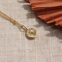Gold Sunburst Birthstone Boho Necklace, thumbnail 6 of 6