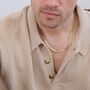 9ct Yellow Gold Solid Curb Chain Necklace 20 Inches, thumbnail 2 of 6