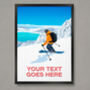 Personalised Ski Run Poster, thumbnail 1 of 6