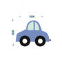 Colourful Cars Wall Sticker Pack Large Size, thumbnail 2 of 2