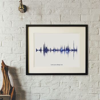 Personalised Remembrance Playable Soundwave Print, 3 of 6