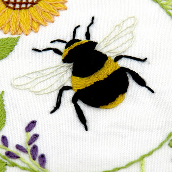 Bees And Blossoms Hand Embroidery Kit, 3 of 12