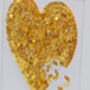 Framed Golden Wedding Anniversary Butterfly Heart Artwork, thumbnail 6 of 6