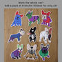 Frenchie Super Heroes Sticker Pack, thumbnail 7 of 7
