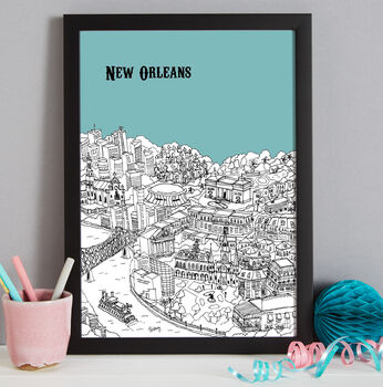 Personalised New Orleans Print, 9 of 10